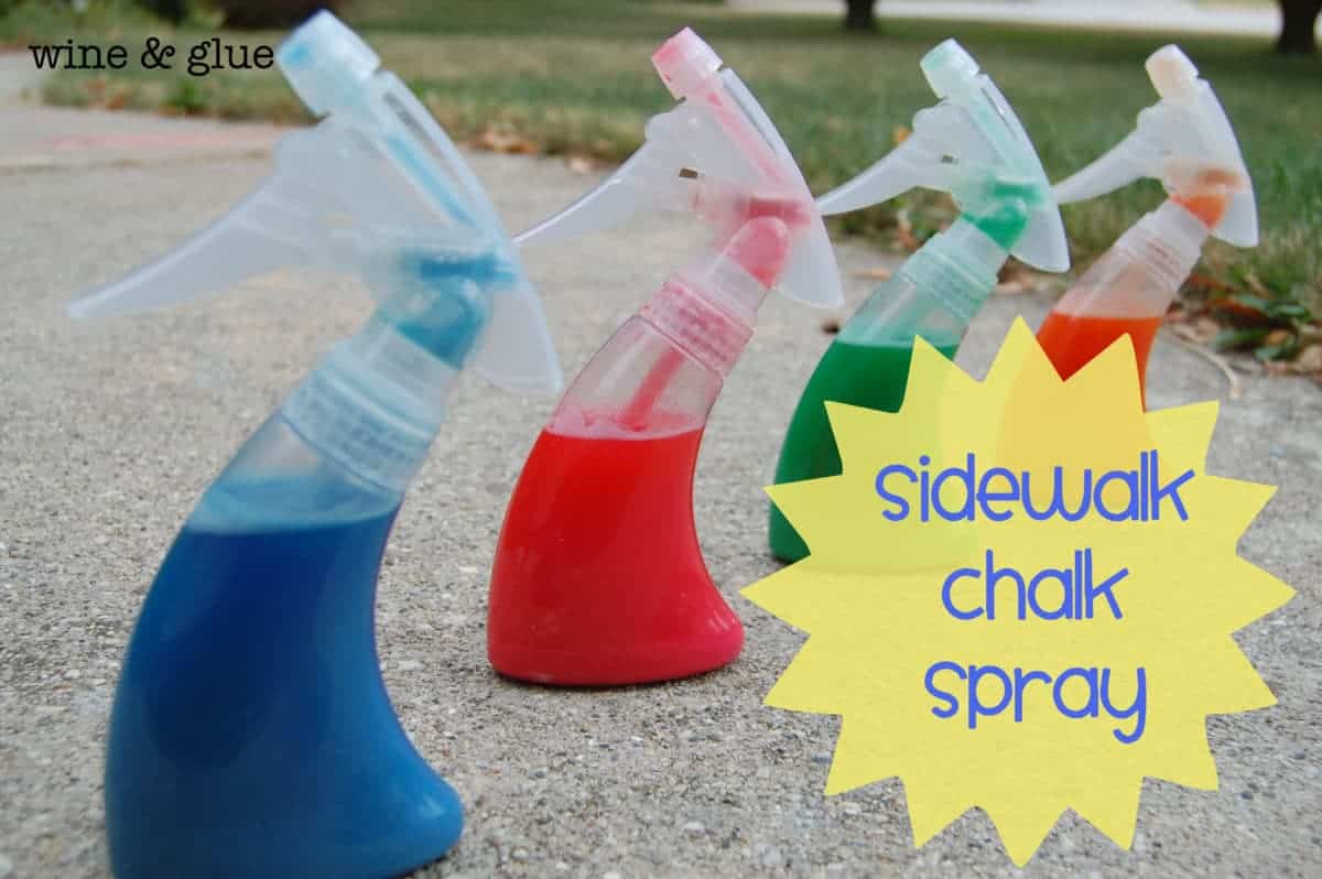 DIY Washable Chalk Spray Paint