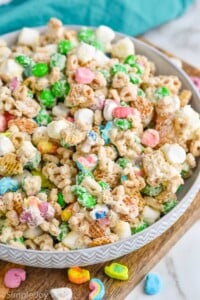 close up of a bowl of leprechaun bait