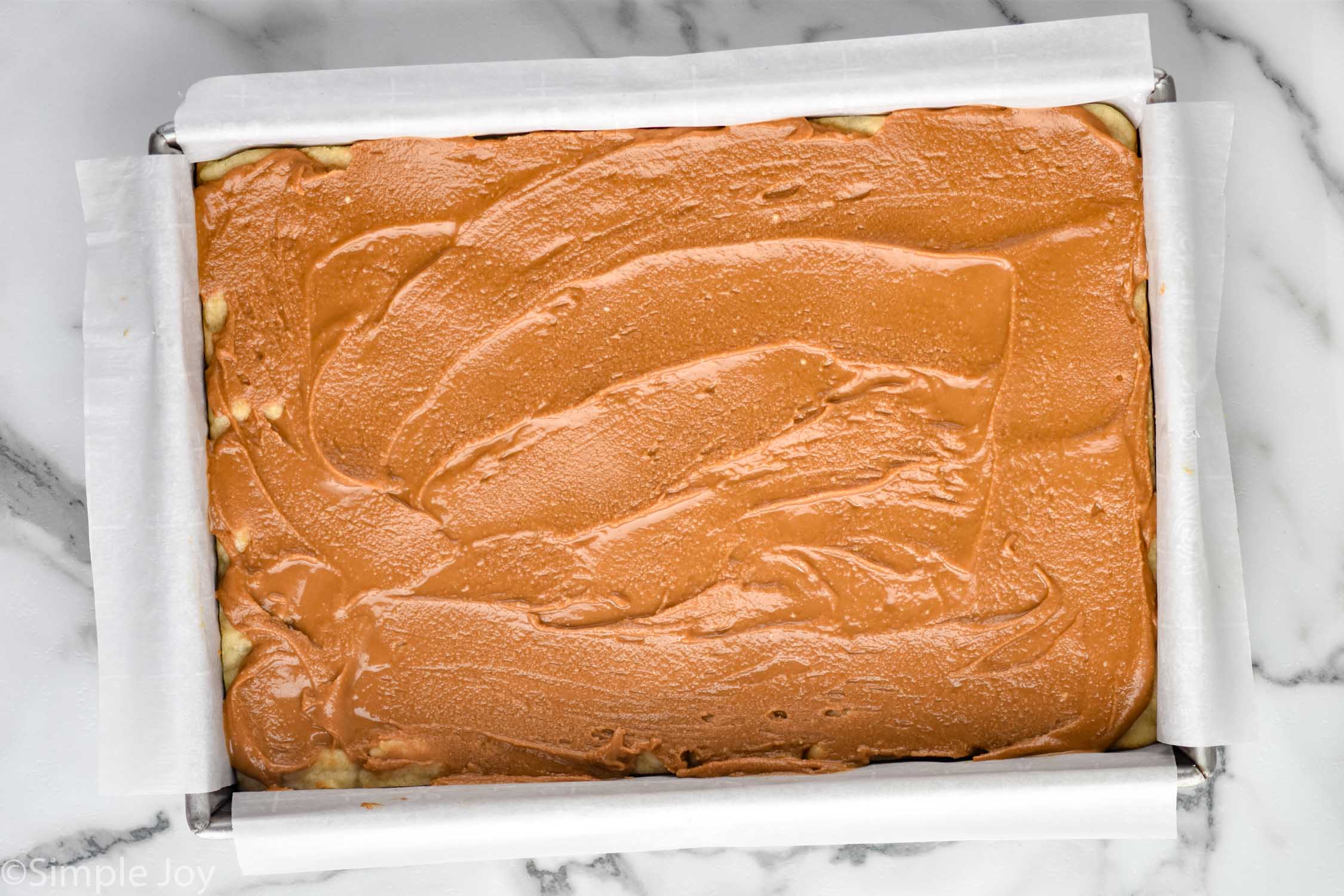 Overhead photo of Cookie Butter Bars
