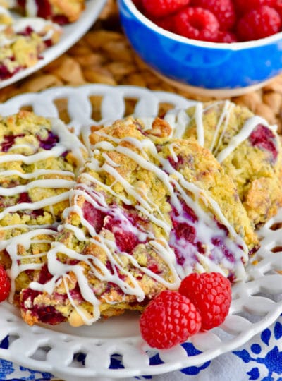 White Chocolate Raspberry Scones