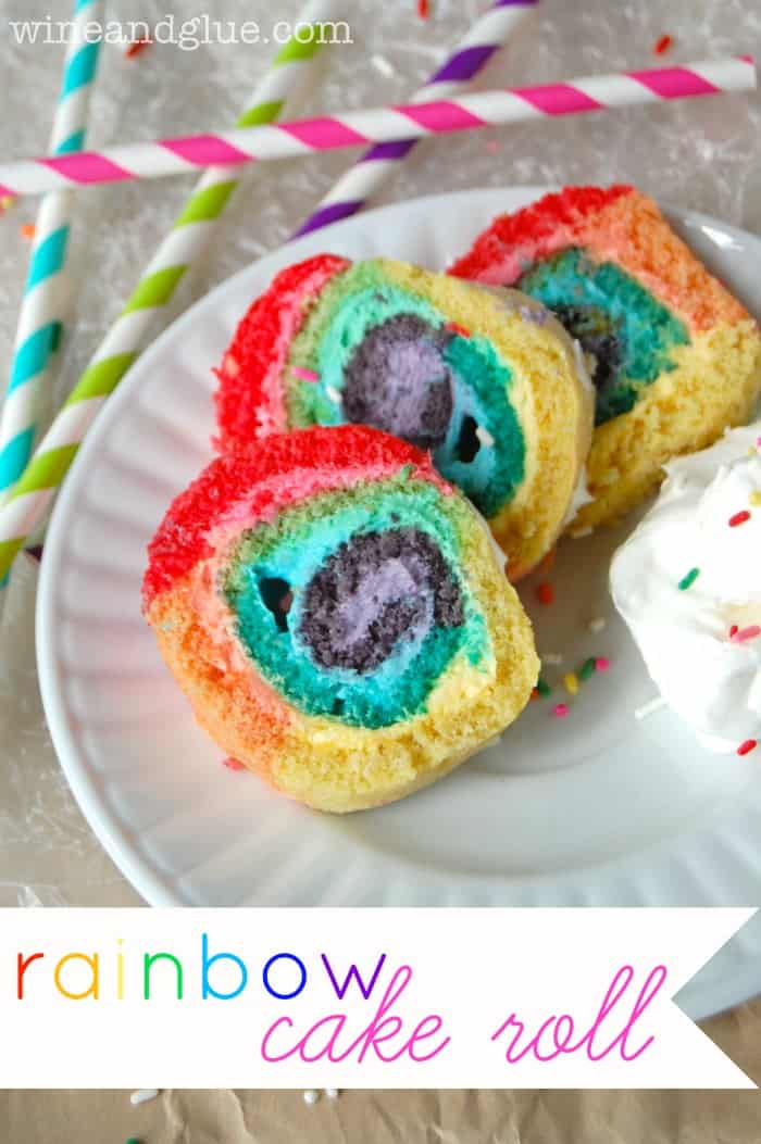 Rainbow Cake Roll