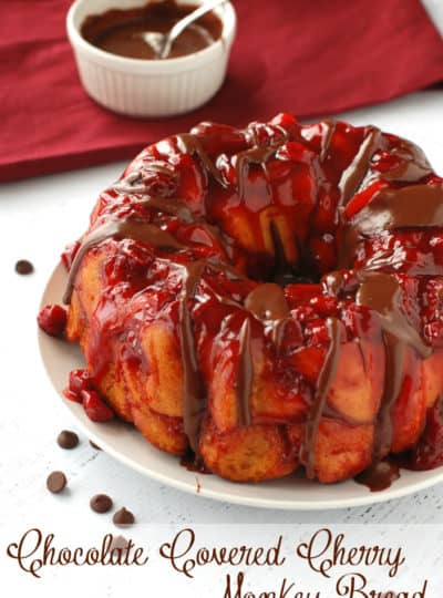 Chocolate Covered Cherry Monkey Bread