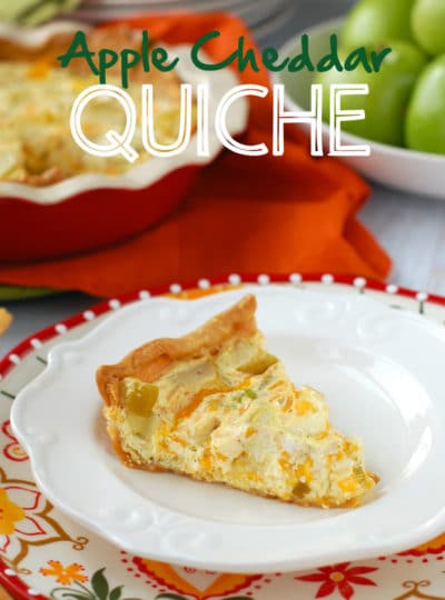 Apple Cheddar Quiche