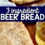 collage of photos of beer bread