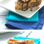 collage of photos of a pie