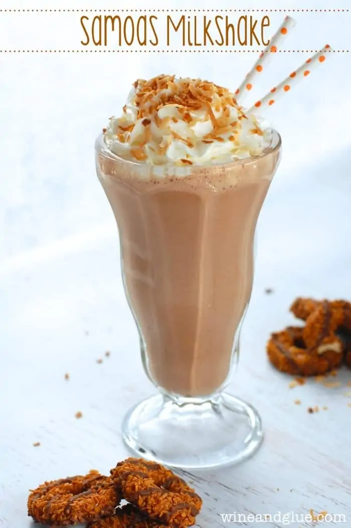 picture of a Samoa milkshake