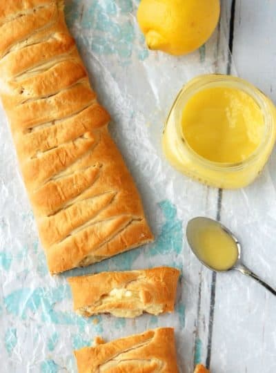 Lemon Cheesecake Crescent Braid