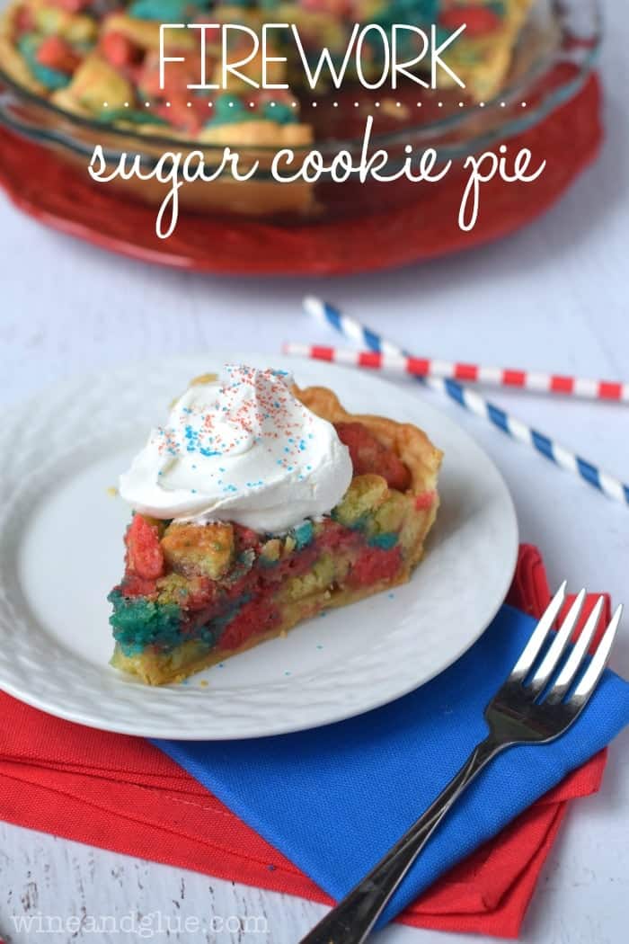 Firework Sugar Cookie Pie