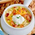 When life gets crazy, make this Crock Pot Chicken Bacon Ranch Soup! This soup takes so ten minutes to prepare! - 11