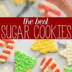 collage of pictures of the best soft cut sugar cookies