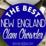 collage of photos of new england clam chowder