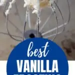 Pinterest graphic of vanilla frosting