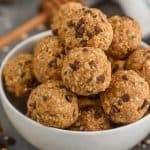 bowl of five ingredient no bake energy bites
