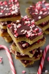 Chocolate Peppermint Sugar Cookie Bars - 11