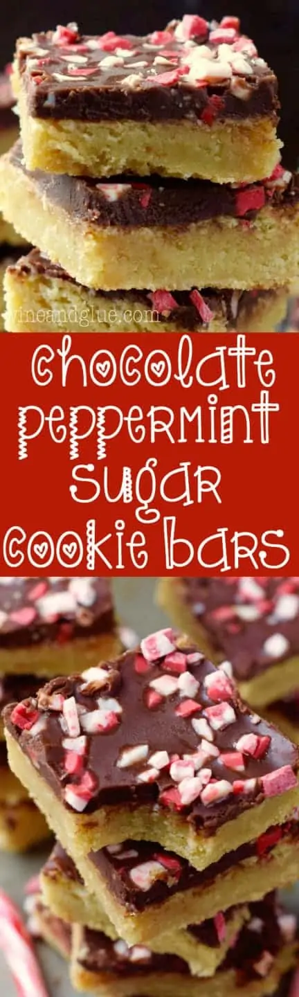 Chocolate Peppermint Sugar Cookie Bars - 44