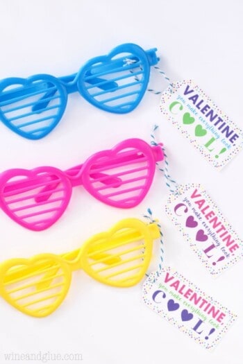 Valentine Sunglasses Printable {PDF Silhouette Print and Cut