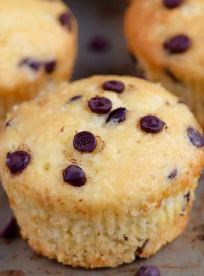 One Bowl Chocolate Chip Muffins