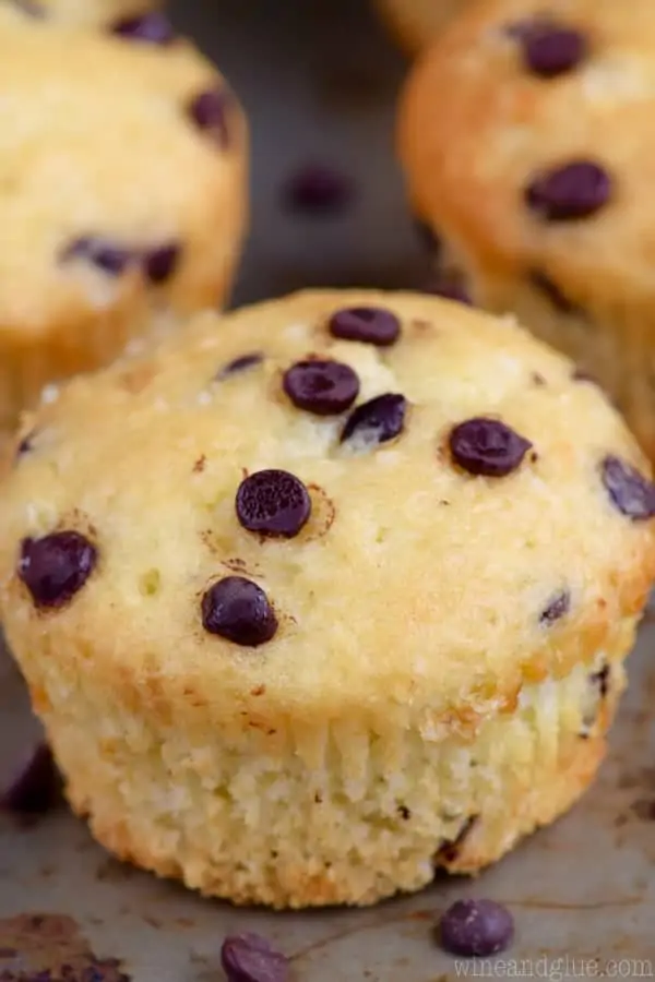 The One Bowl Chocolate Chip Muffins has mini chocolate chips 