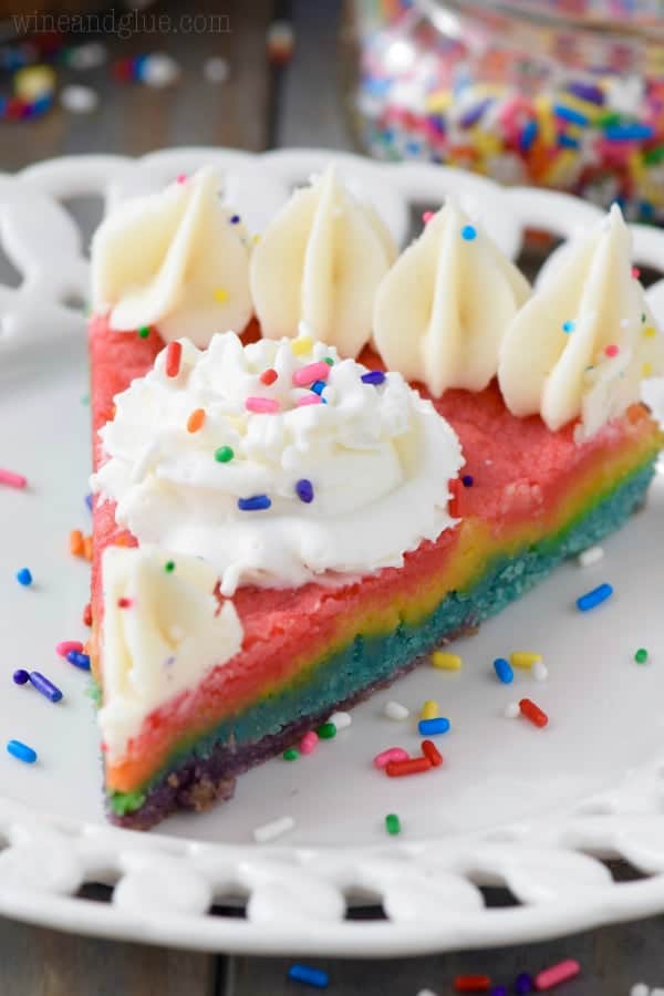 Rainbow Sugar Cookie Cake