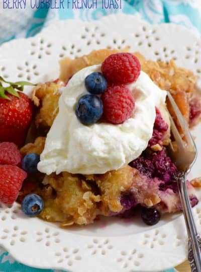Overnight Berry Cobbler French Toast