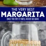 collage of pictures of the best margarita recipe