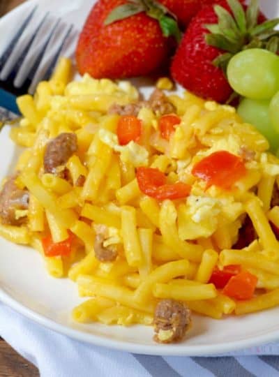 Mac N Cheese Breakfast Casserole