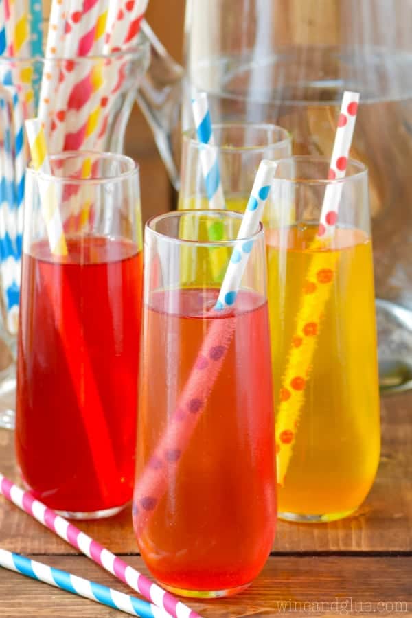 The MockTails have brightly colored tints of red, pink, yellows, and more. 