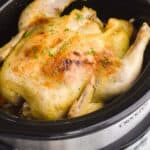 slow cooker whole chicken in a crockpot