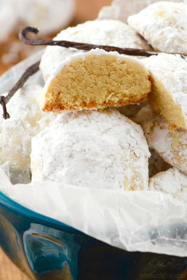 Vanilla Bean Snowball Cookies