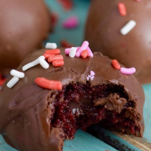 Red Velvet Chocolate Ganache Truffles Wine Glue
