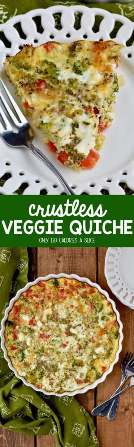 Crustless Vegetable Quiche - Simple Joy