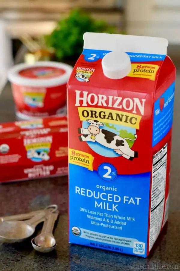 A large carton of Horizon's Organic Reduced Fat 2% milk