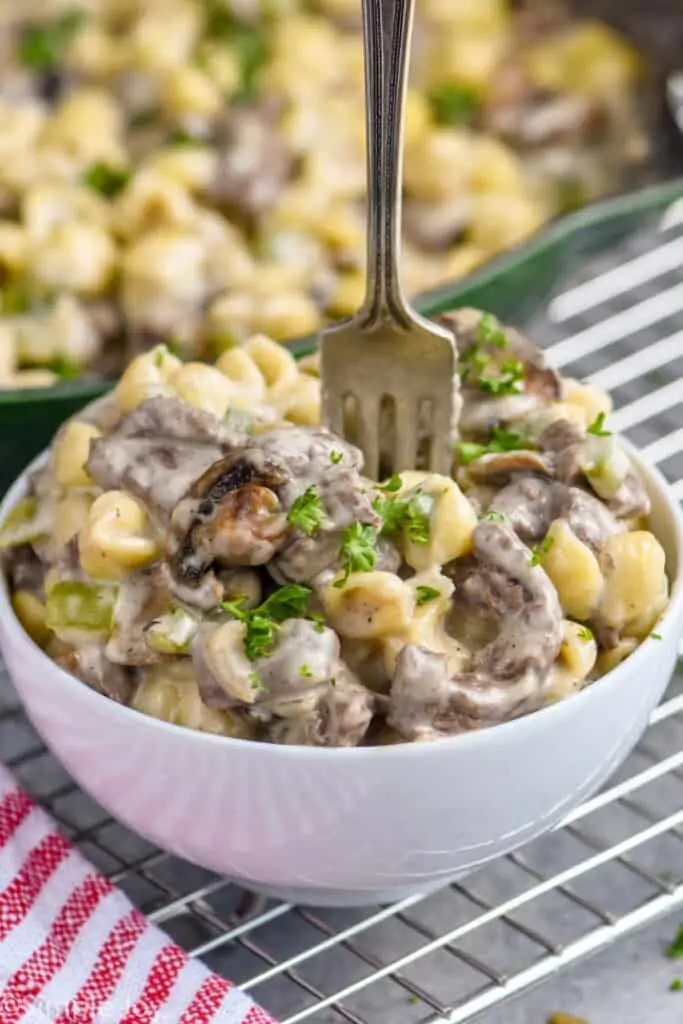 small bowl of philly Mac and cheese