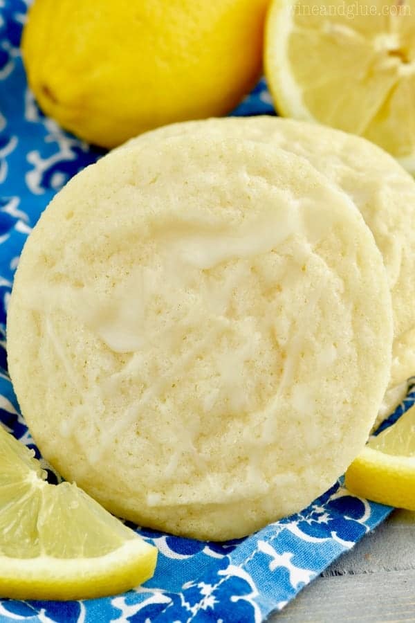 The Lemon Sugar Cookies has a pale white color with a crispy exterior. 
