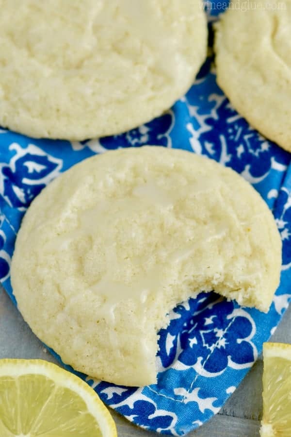 The Lemon Sugar Cookie has small bite with a crispy outside and soft chewy inside. 