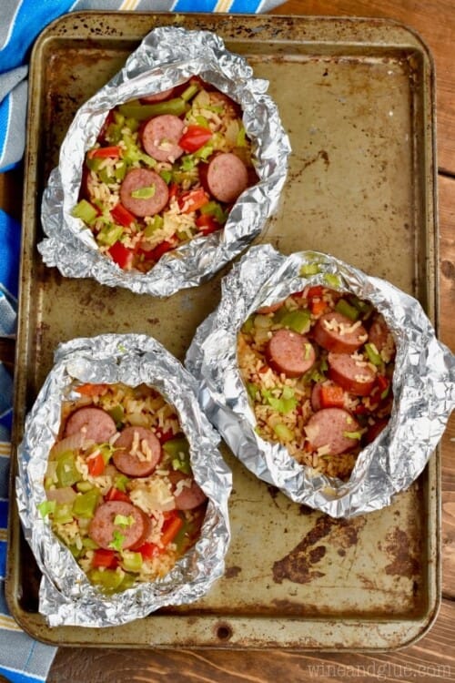 Jambalaya Foil Packet Dinner Recipe Simple Joy