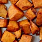 These Brown Sugar Roasted Sweet Potatoes are going to be your new go to side dish. - 11