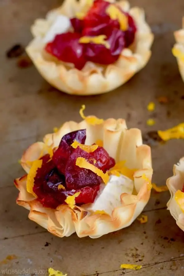 No Bake Cranberry Brie Bites