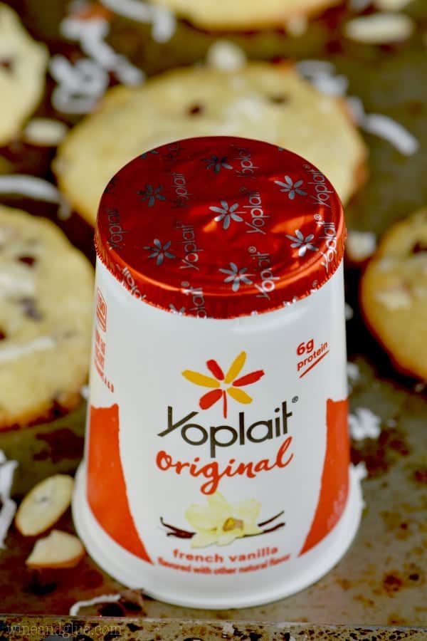 A photo of the classic Yoplait Original in the flavor of French Vanilla. 