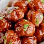 These party meatballs are so easy! Make them from scratch or make them super easy using frozen meatballs!