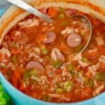 This from scratch Jambalaya Soup recipe is sure to become a family favorite. - 6
