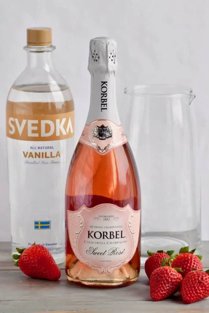 ingredients to make rose sangria