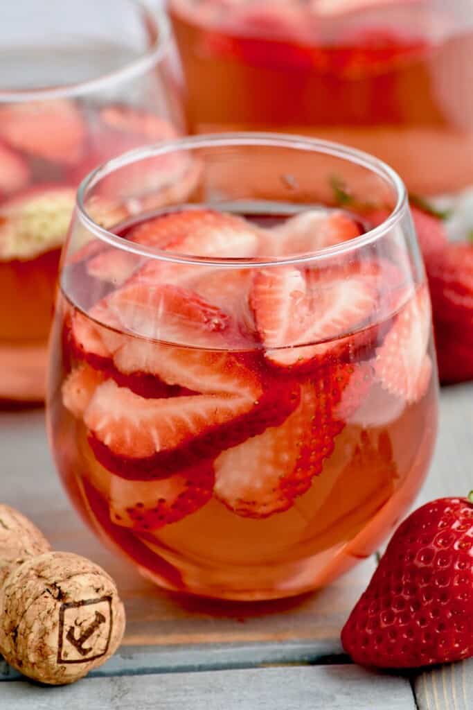 close up of rose sangria