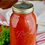 jar of homemade spaghetti sauce