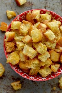 Learn how to make homemade croutons that are so much better than store bought!