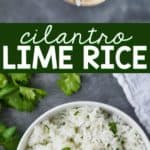 spoonful of cilantro lime rice