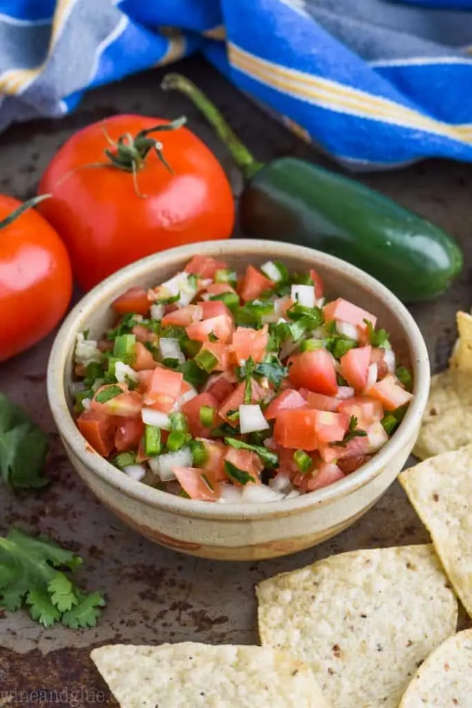 bowl of the best pico de gallo