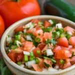 bowl of pico de gallo recipe