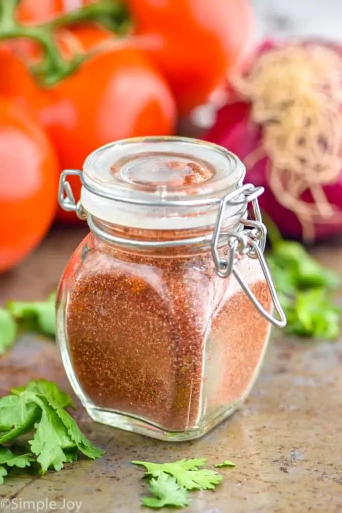 a small bottle of fajita seasoning