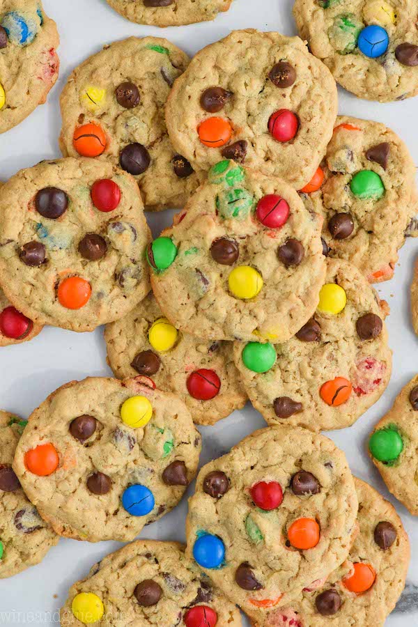 large pile of the best monster cookie recipes
